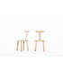 Chaises en chêne sablé design chalet 1950 set de 2