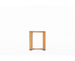 Stool in elm edition Maison Regain 1980