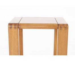 Tabouret en orme édition Maison Regain 1980