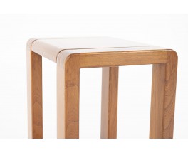 Stool in elm edition Maison Regain 1980