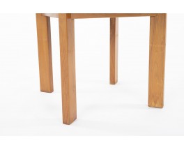 Round dining table in elm edition Maison Regain 1980