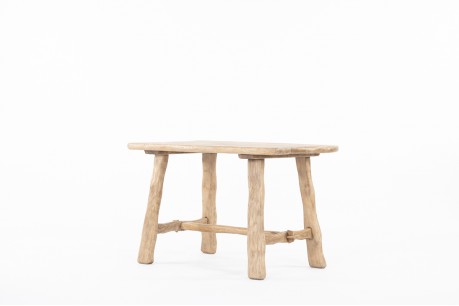 Table in sanded oak design chalet 1950