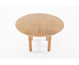 Guillerme and Chambron dining table in oak with extension edition Votre Maison 1950