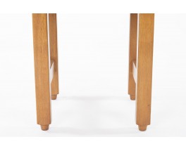 Guillerme and Chambron dining table in oak with extension edition Votre Maison 1950