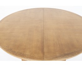 Guillerme and Chambron dining table in oak with extension edition Votre Maison 1950