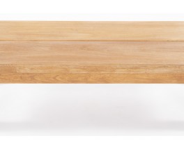 Rectangular coffee table in elm edition Maison Regain 1980