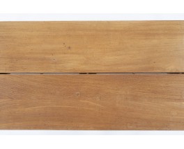 Rectangular coffee table in elm edition Maison Regain 1980