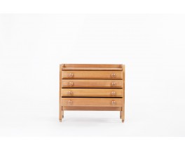 Guillerme and Chambron chest of drawers in oak edition Votre Maison 1950