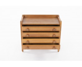 Guillerme and Chambron chest of drawers in oak edition Votre Maison 1950