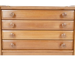 Guillerme and Chambron chest of drawers in oak edition Votre Maison 1950