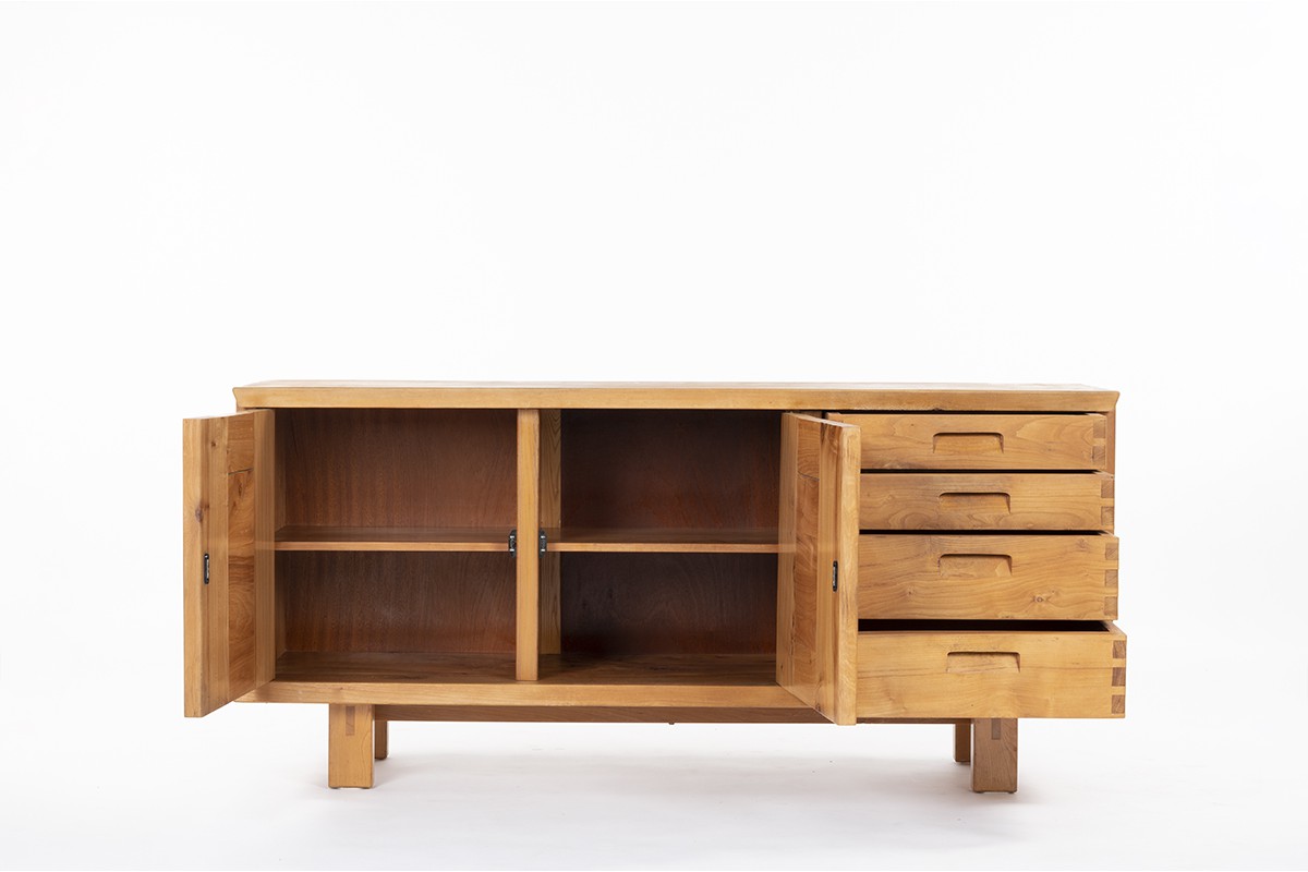 Sideboard in elm first edition Maison Regain 1970