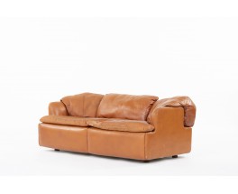 Alberto Rosselli sofa model Confidential in leather edition Saporiti 1970