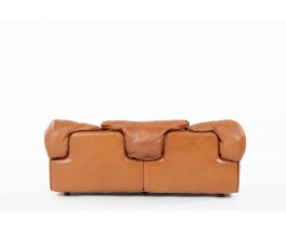 Alberto Rosselli sofa model Confidential in leather edition Saporiti 1970