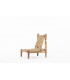 Armchair in wood and rope 1950