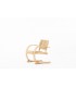 Audoux Minet armchair beech and rope edition Vibo Vesoul 1950