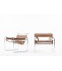 Marcel Breuer armchairs model Wassily B3 edition Knoll International 1970 set of 2