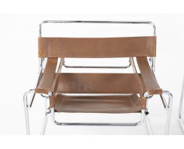 Fauteuils Marcel Breuer modèle Wassily B3 édition Knoll International 1970 set de 2