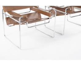 Fauteuils Marcel Breuer modèle Wassily B3 édition Knoll International 1970 set de 2