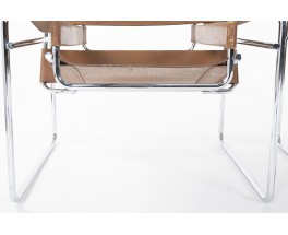 Marcel Breuer armchairs model Wassily B3 edition Knoll International 1970 set of 2