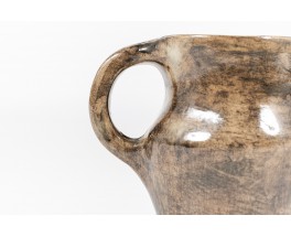 Pitcher in ceramic brown grey 1960