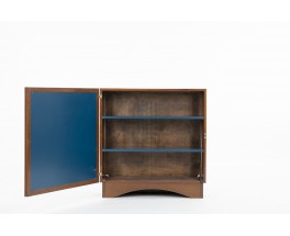 Andre Sornay storage cabinet in mahogany and lacquered front 1960