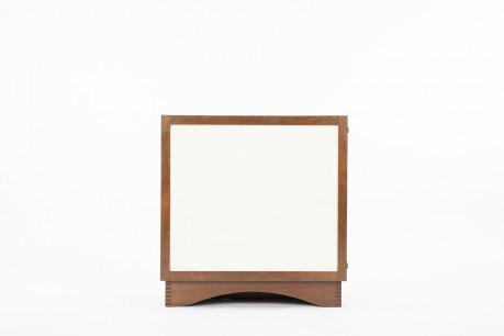 Andre Sornay storage cabinet in mahogany and lacquered front 1960