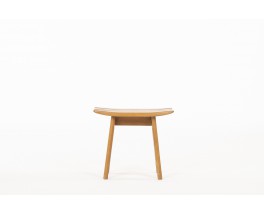 Guillerme and Chambron stool in oak edition Votre Maison 1950