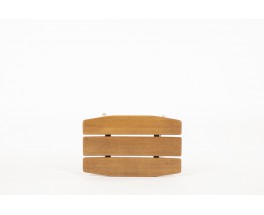 Guillerme and Chambron stool in oak edition Votre Maison 1950