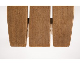 Guillerme and Chambron stool in oak edition Votre Maison 1950