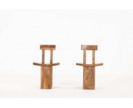 Chairs in teak from Bali 1970 set of 2