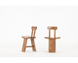 Chairs in teak from Bali 1970 set of 2