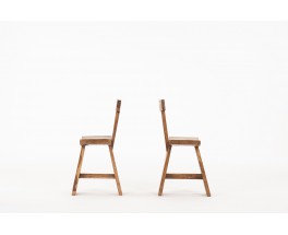 Chaises en teck de Bali 1970 set de 2