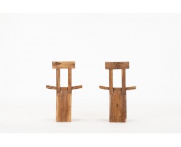 Chairs in teak from Bali 1970 set of 2