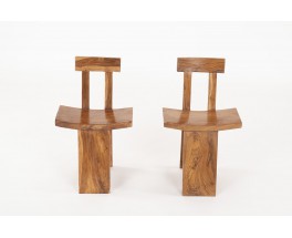 Chairs in teak from Bali 1970 set of 2