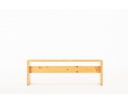 Banc Charlotte Perriand en pin Les Arcs 1970