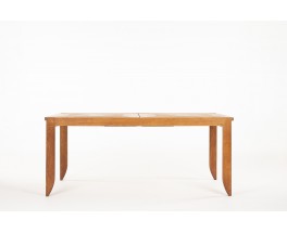 Rectangular dining table by Guillerme and Chambron in solid oak edited by Votre Maison 1950