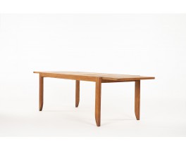 Rectangular dining table by Guillerme and Chambron in solid oak edited by Votre Maison 1950