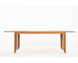 Rectangular dining table by Guillerme and Chambron in solid oak edited by Votre Maison 1950
