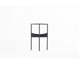 Philippe Starck chairs model Wendy Wright black metal edition Disform 1986 set of 2