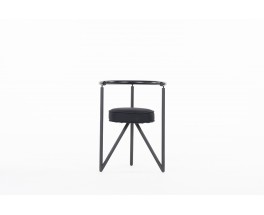 Philippe Starck chair model Miss Dorn noir edition Disform 1982