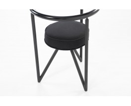 Philippe Starck chair model Miss Dorn noir edition Disform 1982