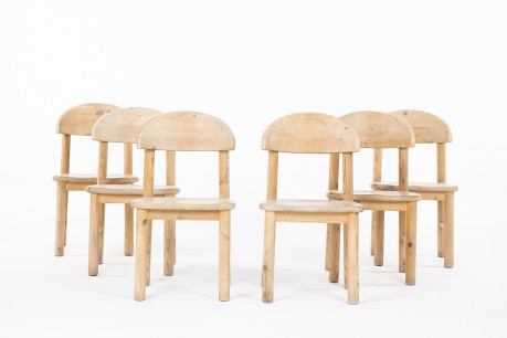 Chaises Rainer Daumiller en pin édition Hirtshals Savvaerk 1960 set de 6