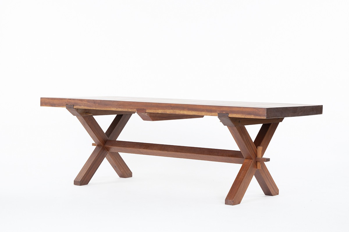 Rectangular dining table in mahogany 1950