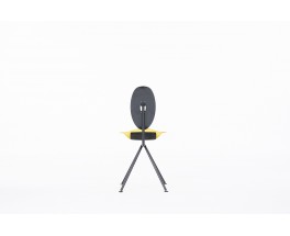 Carlo Forcolini chair model Miro yellow black metal edition Alias 1989