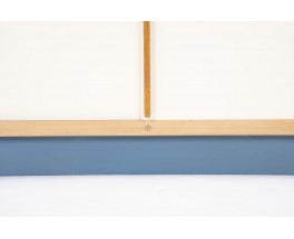 Andre Sornay 2-door sideboard in mahogany and beige blue lacquer 1960