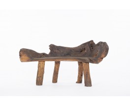 Bench in olive tree brutalist design 1950