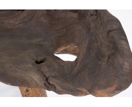 Bench in olive tree brutalist design 1950