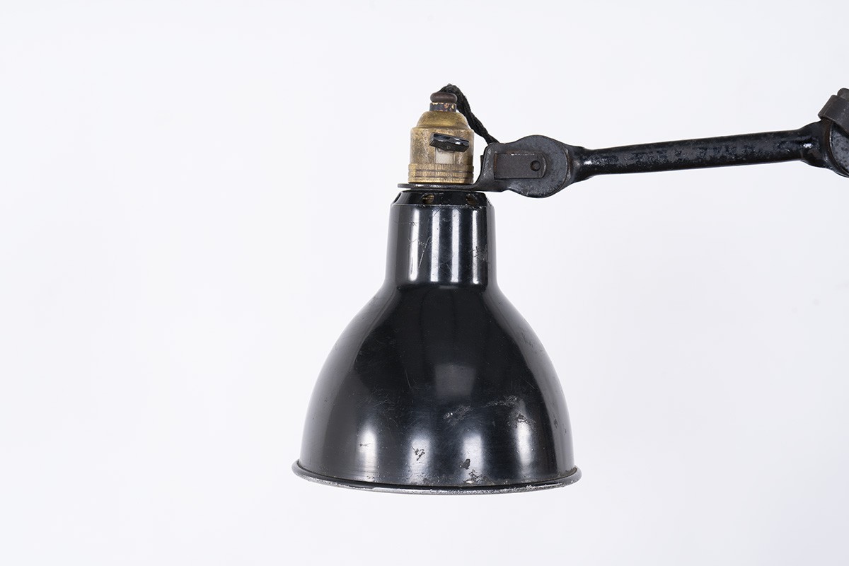 Bernard Albin Gras architect lamp 201 model by Ravel Clamart 1930