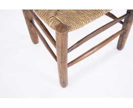 Chairs In Ash and Straw 1950 Set of 4