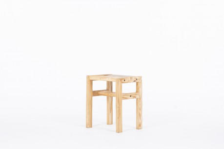 Andre Sornay stool in pine 1960